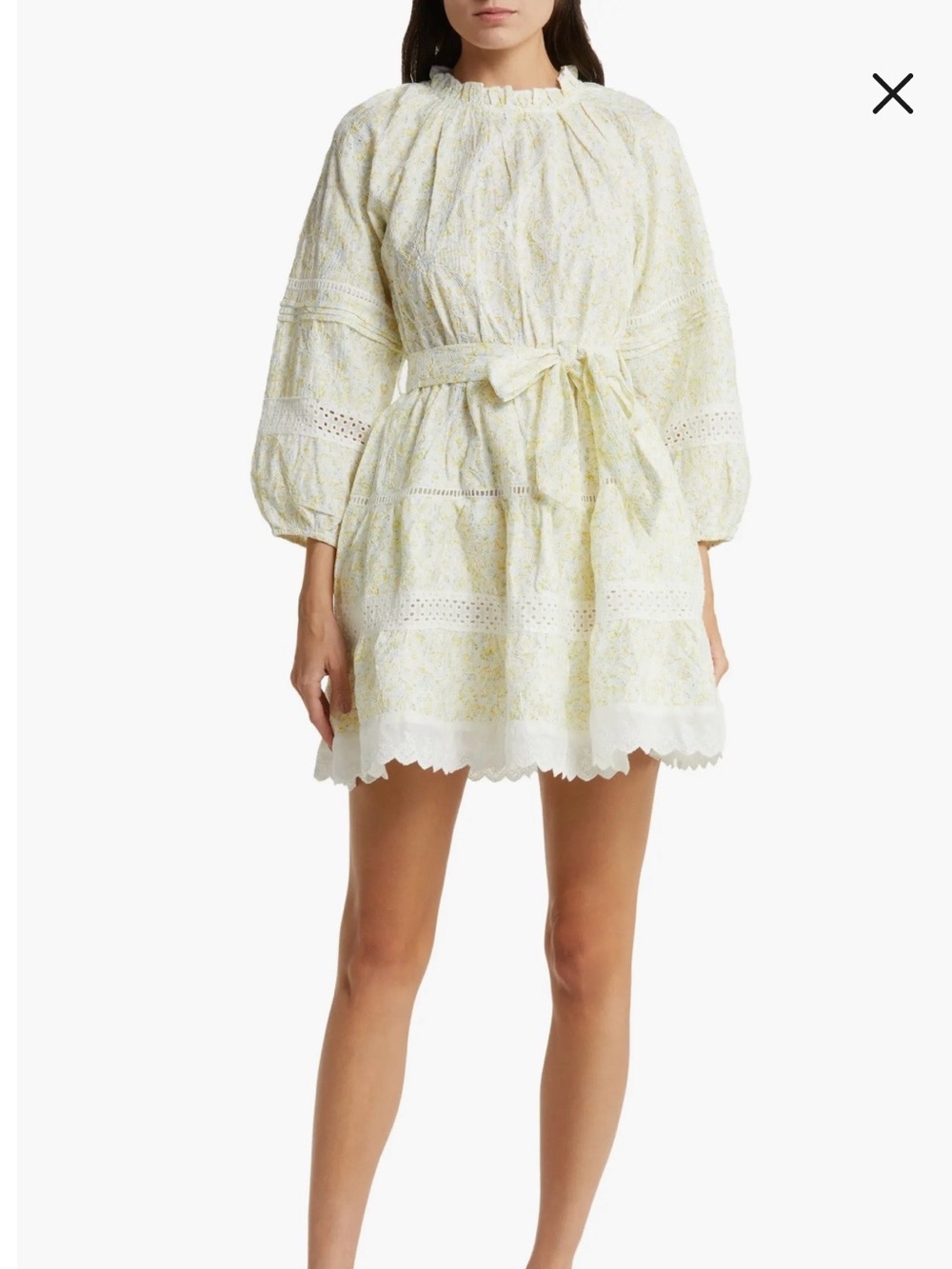 New With Tags Melloday Floral Long Sleeve A-Line Dress